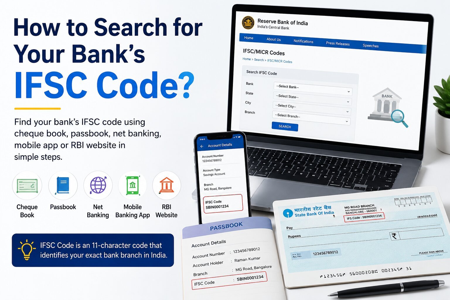 How To Search For Your Bank's IFSC Code?